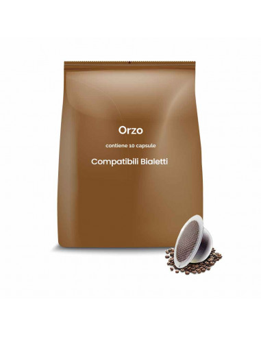 10 CAPSULE COMPATIBILI BIALETTI CAFFÈ D'ORZO