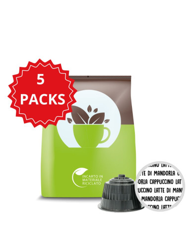 5 SACCHETTI CAPSULE DOLCE GUSTO CAPPUCCINO CON LATTE DI MANDORLA