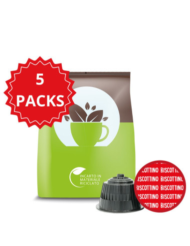 5 SACCHETTI CAPSULE COMPATIBILI DOLCE GUSTO BISCOTTINO