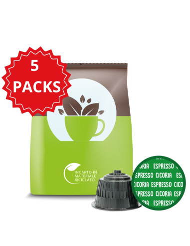 5 SACCHETTI CAPSULE COMPATIBILI DOLCE GUSTO CICORIA