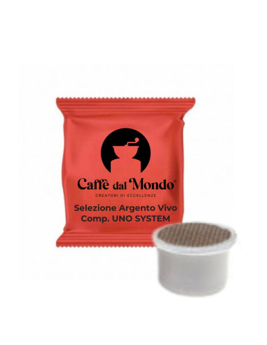 100 CAPSULE SELEZIONE ARGENTO VIVO COMPATIBILI SISTEMA UNOSYSTEM