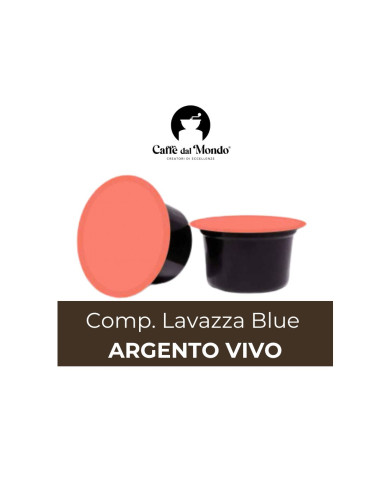 100 CAPSULE COMPATIBILI LAVAZZA BLUE ARGENTO VIVO