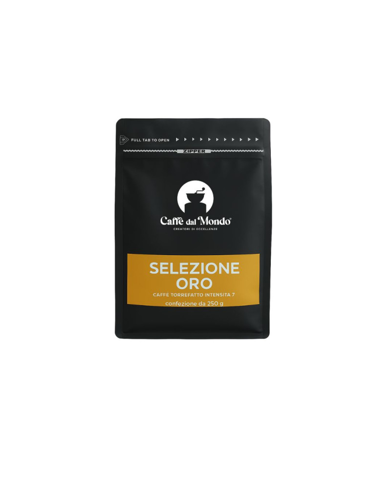 Caffè in Grani (anche macinato al momento)- Selezione Oro Caffe dal Mondo - 250gr Caffè in Grani (anche macinato al momento)- Selezione Oro Caffe dal Mondo - 250gr
