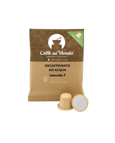CAPSULE COMPATIBILI NESPRESSO DECAFFEINATO AD ACQUA COMPOSTABILE