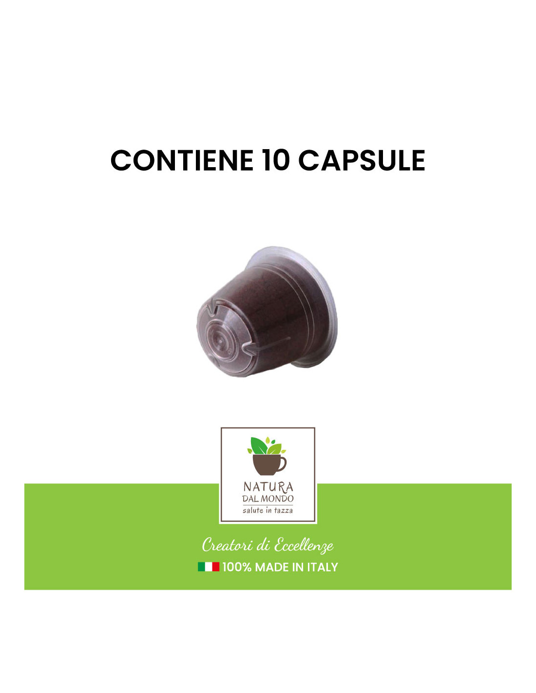 CIOCCOLATO, 10 Capsule Caffe Nespresso Compatibili, Capsula da 6G, 60G